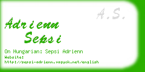 adrienn sepsi business card